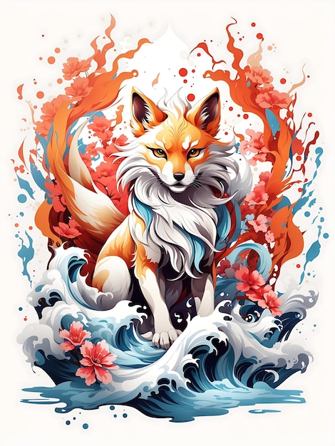 kitsune tattoo design