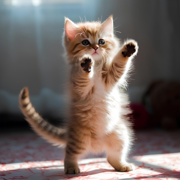 Kitten Cub Extreem Leuk Dansend Ballet