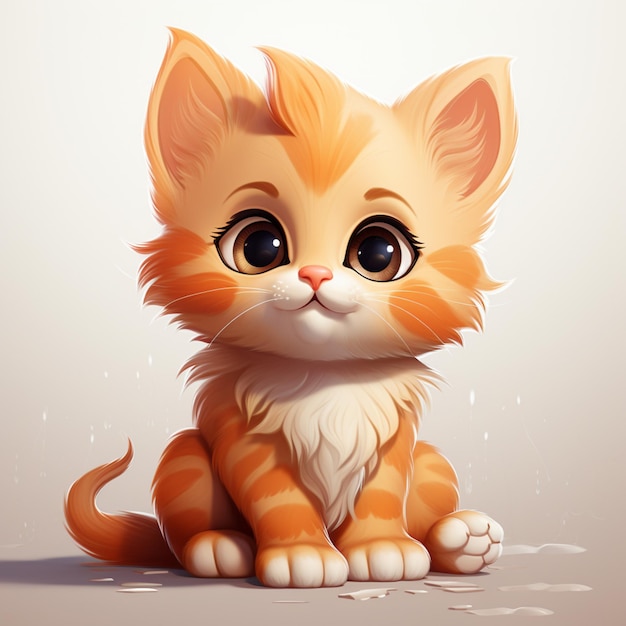 kitten vector illustration cute