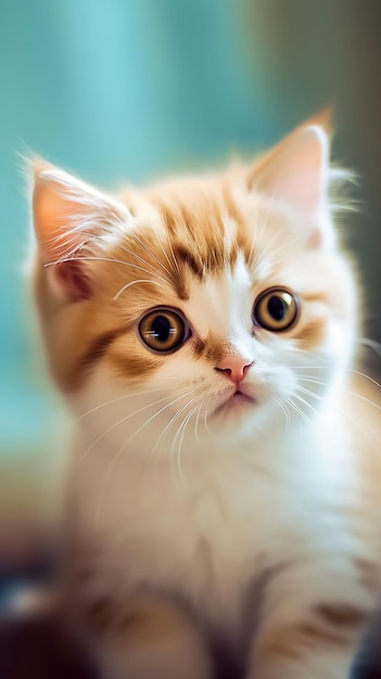 黄色い目をした子猫