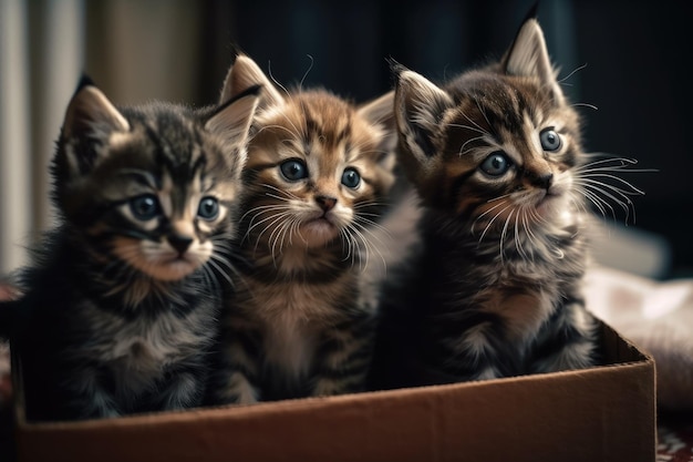 Kittens in de container