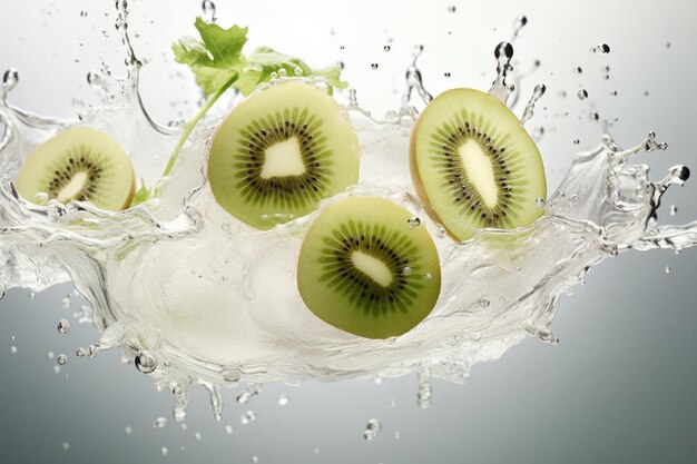 Kiwi Euphoria Pure White Elegance Kiwi image photography