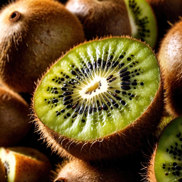 Photo kiwi fresh raw organic fruit