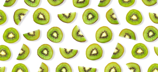 Kiwi fruit isolated on white background