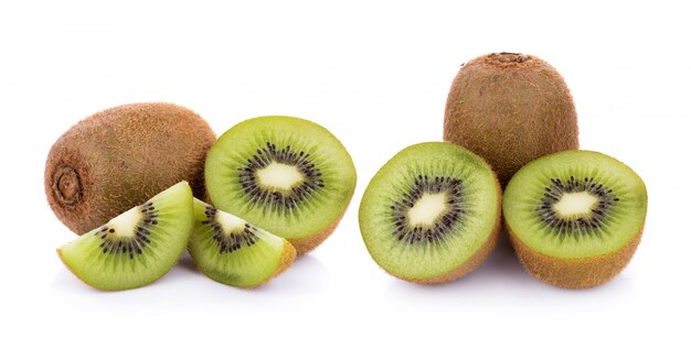 Kiwi fruit isolated on white background