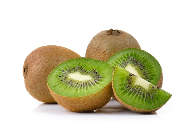 Kiwi fruit  isolated on white space