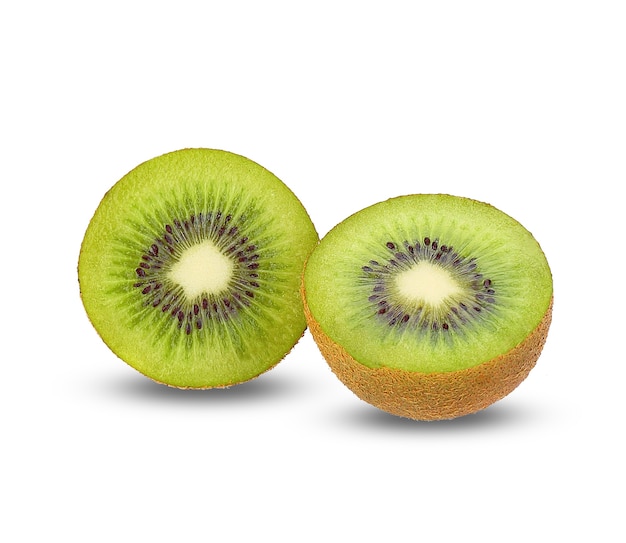 Kiwi fruit isolated on white