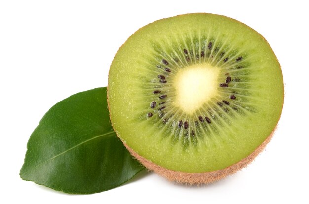 Kiwi fruit isolated on white