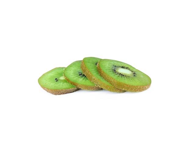 Kiwi fruit Sliced kiwi isolated on white background