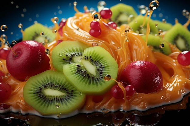 Foto kiwi fruit splash