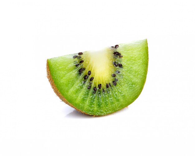 Kiwi fruit on white background