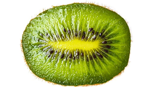 Kiwi geïsoleerd op een witte achtergrond geheel en gesneden