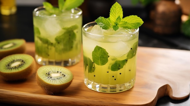 kiwi melon mojito a refreshing mojito with muddled kiwi