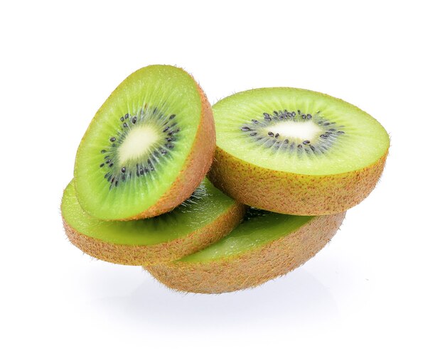 Kiwi's geïsoleerd op wit