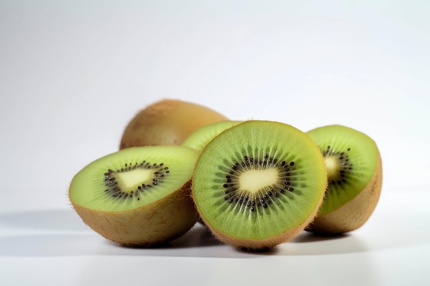 Kiwi on a white background ai generated