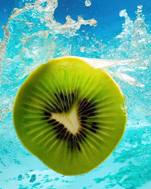 Kiwi with a water background