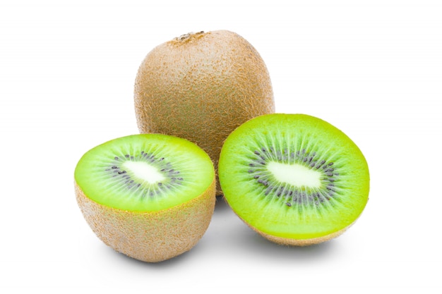 Kiwifruit op een geïsoleerd wit