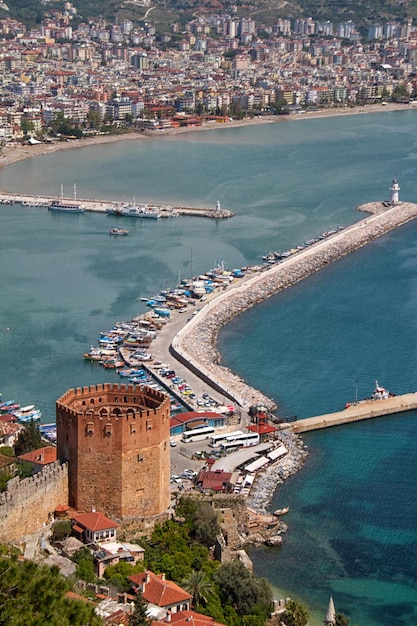 Kizil Kule Rode Toren in de Turkse stad Alanya