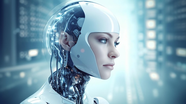 Klantenservice Moderne kunstmatige intelligentie-assistent in het bedrijfsleven een geweldig ontwerp voor alle doeleinden