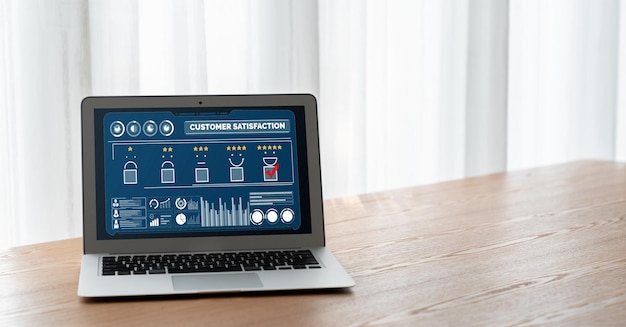 Klanttevredenheids- en evaluatieanalyse op moderne softwarecomputer