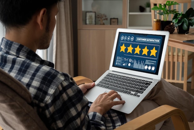 Klanttevredenheids- en evaluatieanalyse op moderne softwarecomputer