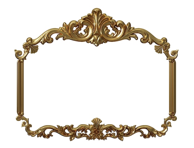 Klassiek goud frame in de barokke stijl