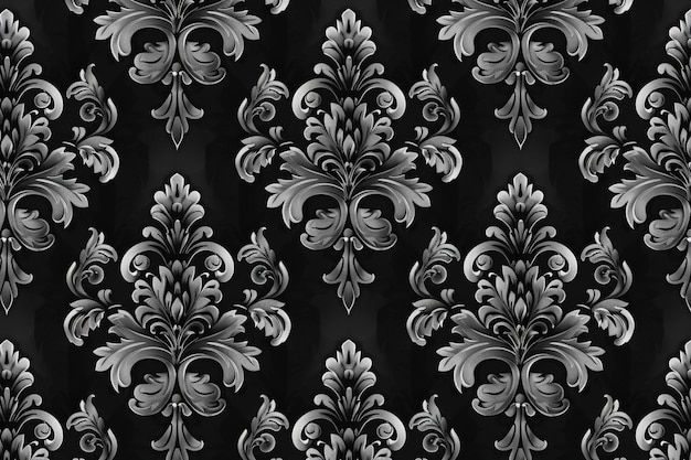 Klassiek luxe ouderwets damask patroon