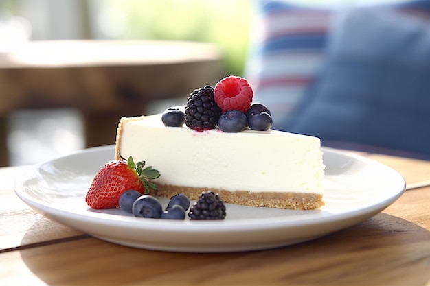 Klassieke cheesecake met Graham Cracker Crust Bakery Frischheid