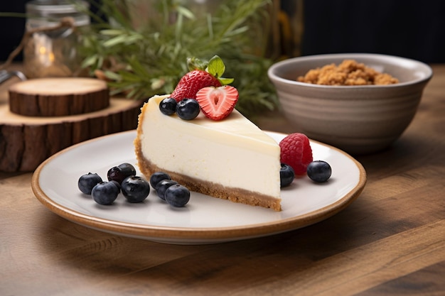 Klassieke cheesecake met Graham Cracker Crust Bakery Frischheid