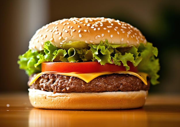 Klassieke hamburger stockfoto geïsoleerd in het wit