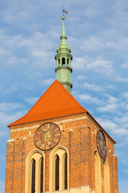 Klassieke kerk in de oude stad van Gdansk