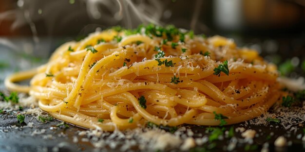 Klassieke pasta op de achtergrond van de keuken dieet en voedselconcept