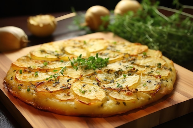 Klassieke Romeinse gekruide aardappelpizza Italiaans recept Italiaans eten en keuken