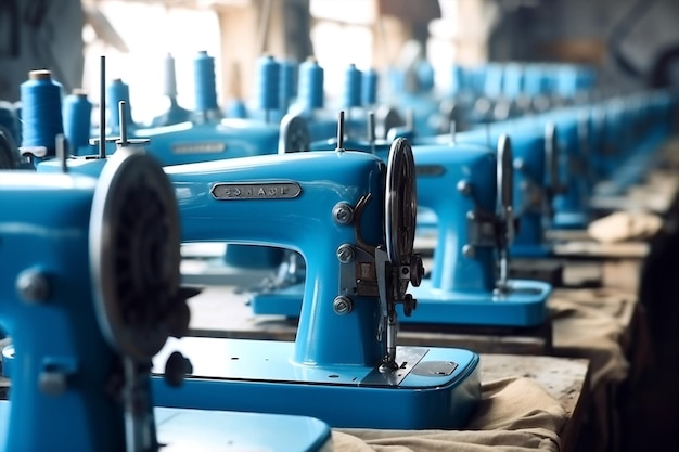 Kledingfabrieken, textielproductie, naaimachines, industrie, ontwerpers, ambachten