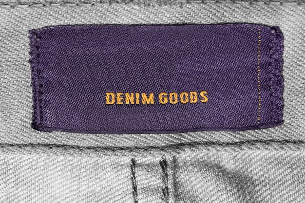 Kledinglabel voor denim goederen