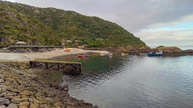 klein dorpje La Arena in Chileens Patagonië nabij Puerto Montt