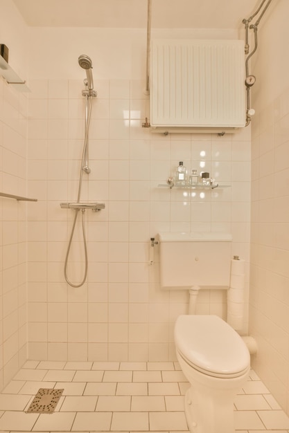 Klein toilet in modern appartement