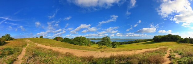 Klein zicker dreamy landscape on the baltic sea island of rugen