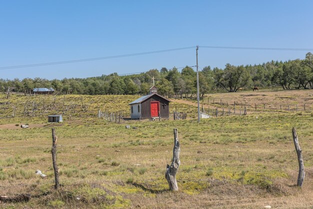 Kleine houten kapel villa pehuenia neuquen argentina