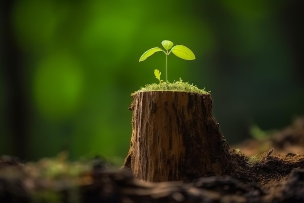 Kleine jonge boom Genereer Ai