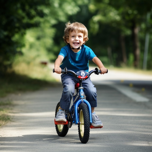 Kleine jongensritfiets