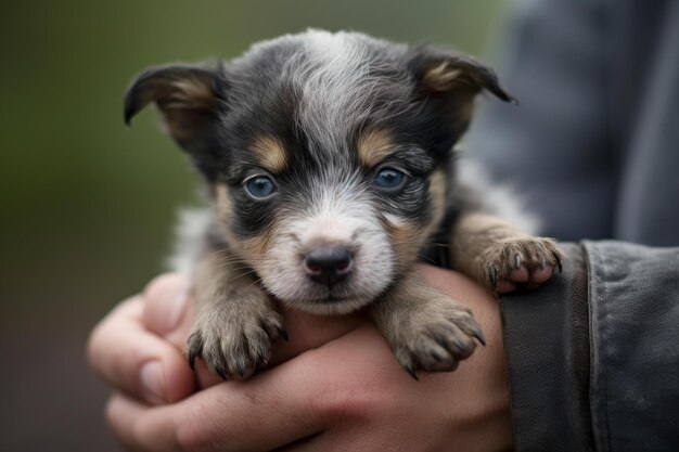 Foto kleine puppy genereert ai