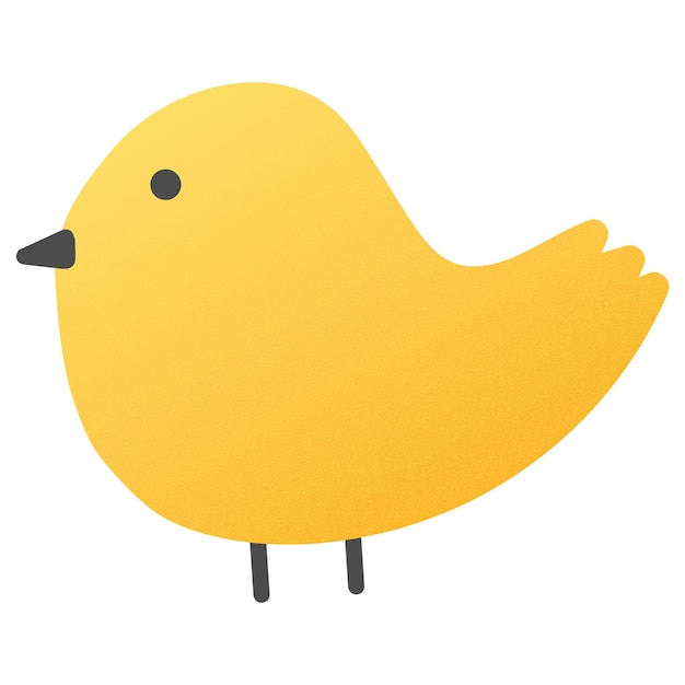 Kleine vogel png sticker schattig dier transparante clipart