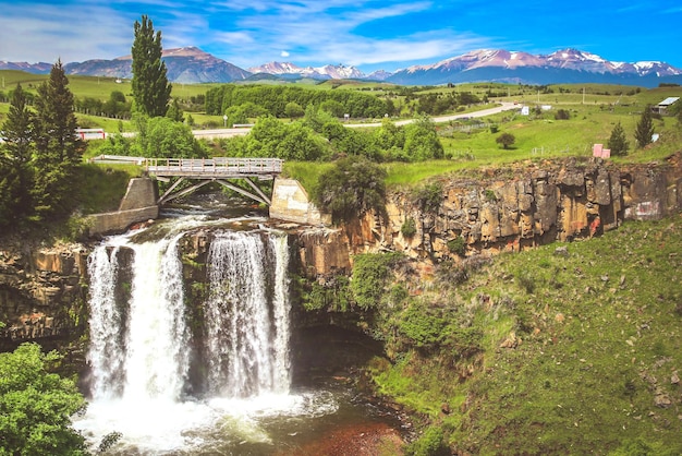 Kleine waterval in Patagonië