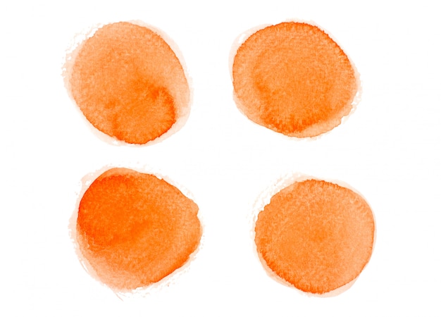 Kleur oranje aquarel.