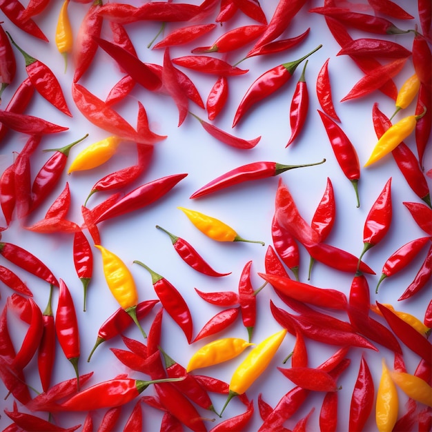Foto kleur rode chili chili achtergrond hete en brandende chili achtergrond