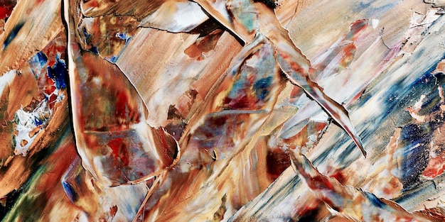 Foto kleur textuur hand getekend olieverfschilderij op doek abstracte kunst achtergrond moderne hedendaagse kunst