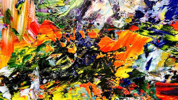 Foto kleur textuur. met de hand getekend olieverfschilderij op canvas. abstracte kunst achtergrond. moderne, hedendaagse kunst.