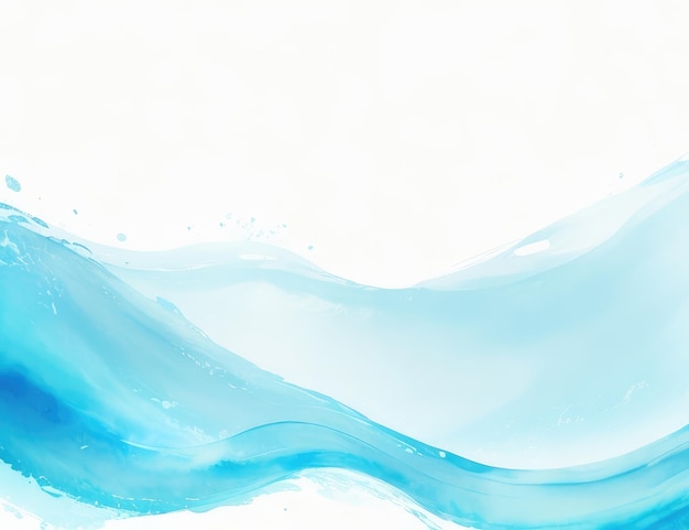 Foto kleur watergolfachtergrond in blauwe toon