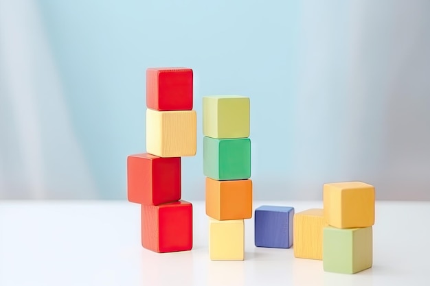 Kleuren en vormen op lichte achtergrond Ontwikkeling van het kind door middel van puzzels en logische taken